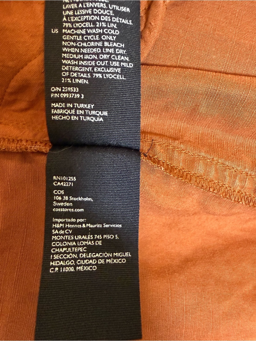 COS Rust-Brown Wide-Leg Utility Jumpsuit - Picture 16 of 16